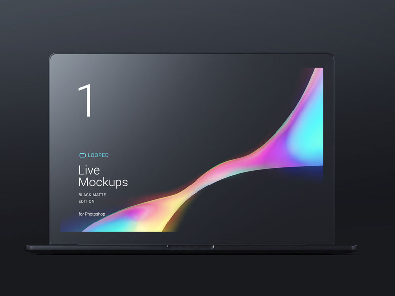 Black Matte Apple Devices PSD Mockups | MockupsQ