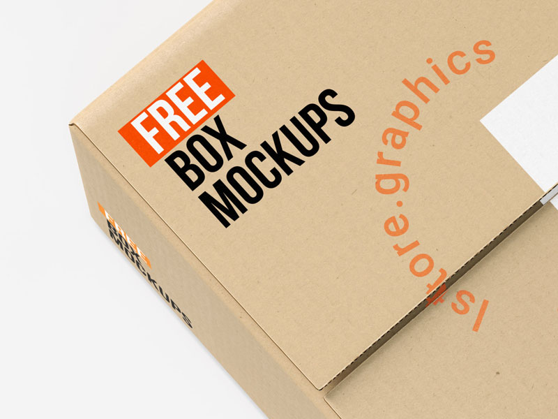 Box Packaging PSD Mockups