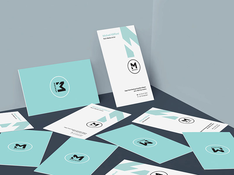 business cards psd mockup