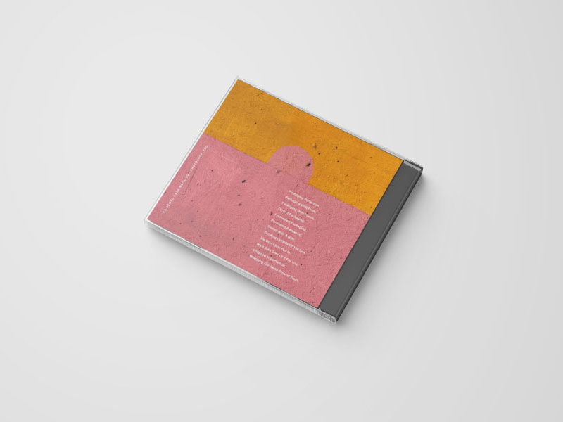 CD Cover and Back PSD Mockup