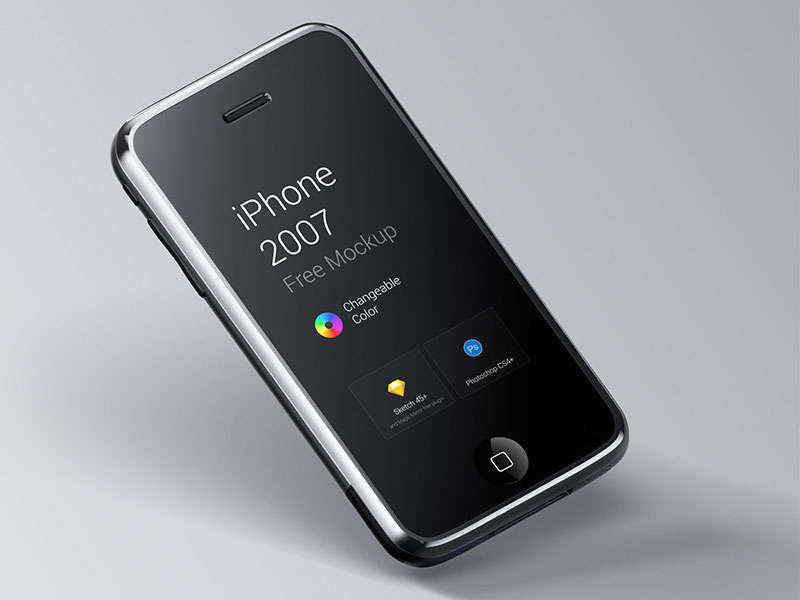 First Generation iPhone PSD Mockup