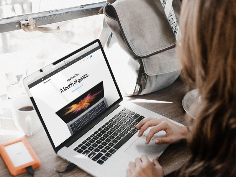 MacBook Pro Screen PSD Mockup