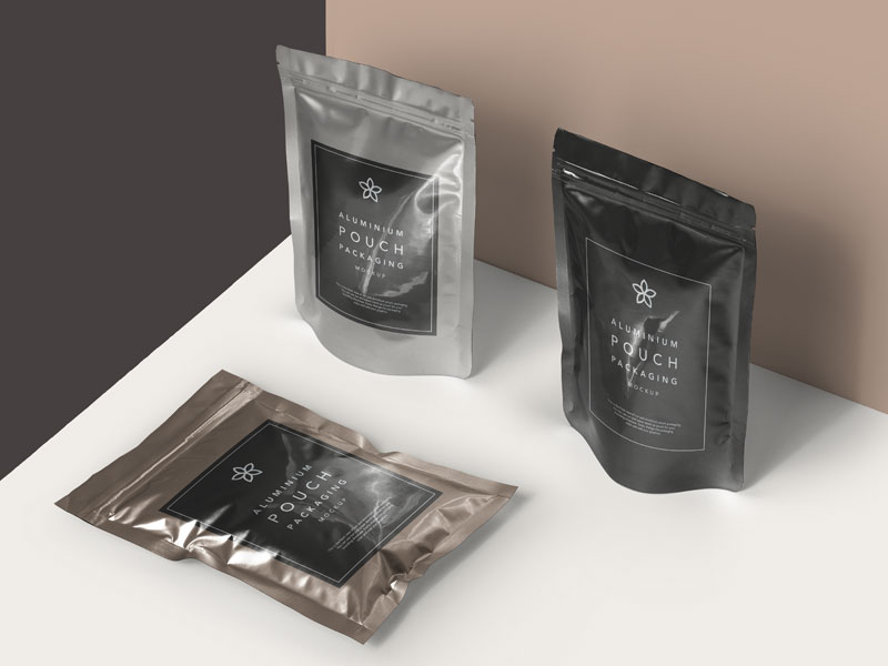Download Metal Foil Packaging PSD Mockup | MockupsQ