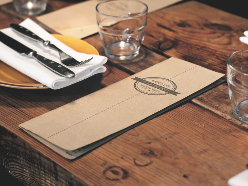 Restaurant Menu PSD Mockup