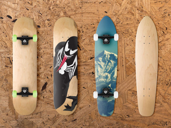 Skateboard PSD Mockup