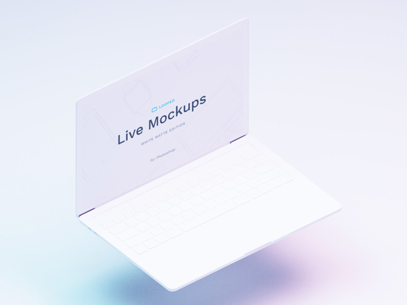 Download 8 White Matte Apple Devices Psd Mockup Mockupsq