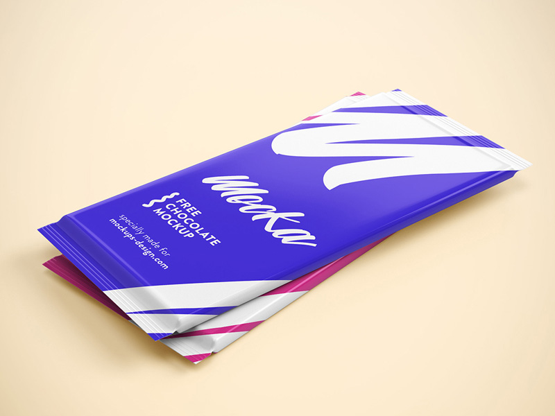 Chocolate Packaging PSD Mockup