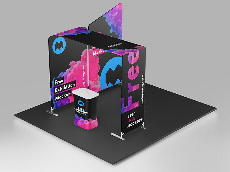 Exhibition Stand PSD Mockup