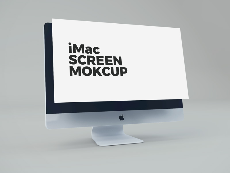 iMac Screen PSD Mockup