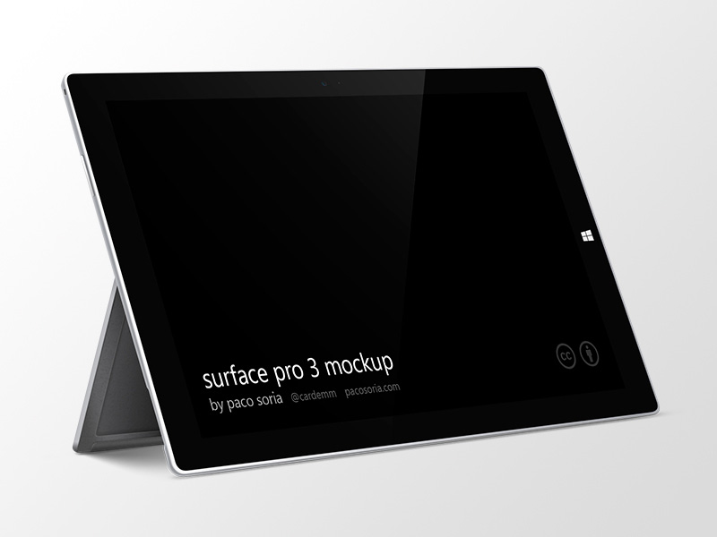 Microsoft Surface Pro PSD Mockup