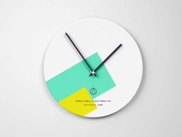 Wall Clock PSD Mockup