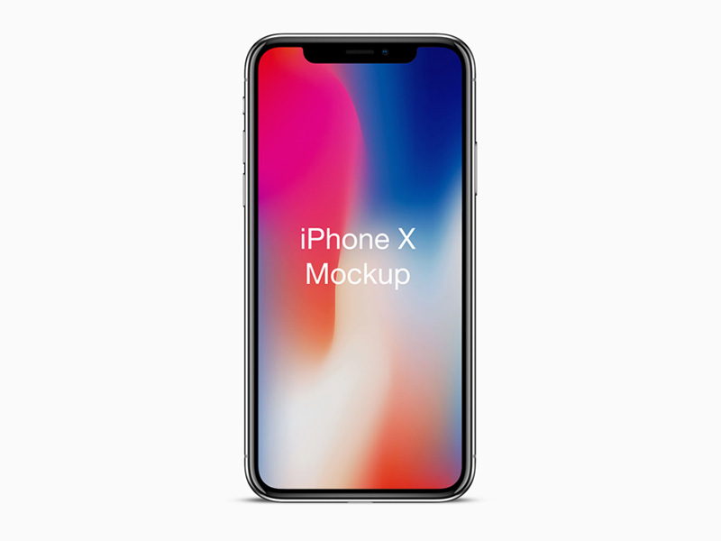 Apple iPhone X Front PSD Mockup