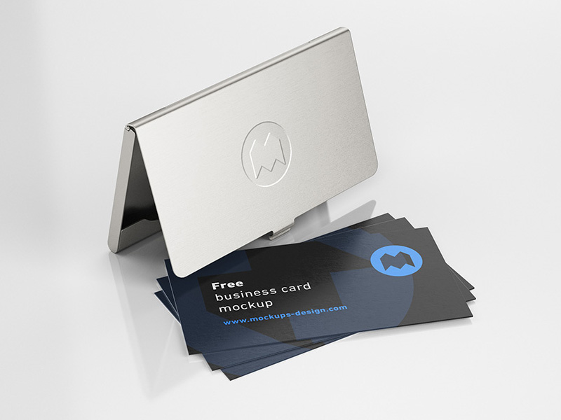 Business Cards Holder PSD Mockup