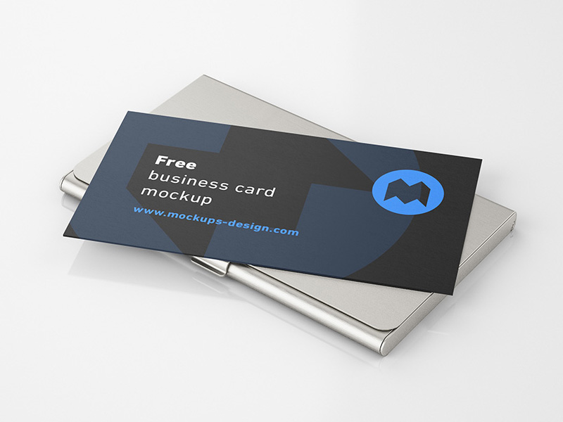 Business Cards Holder PSD Mockup