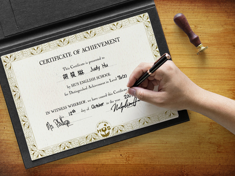 A4 Certificate PSD Mockup