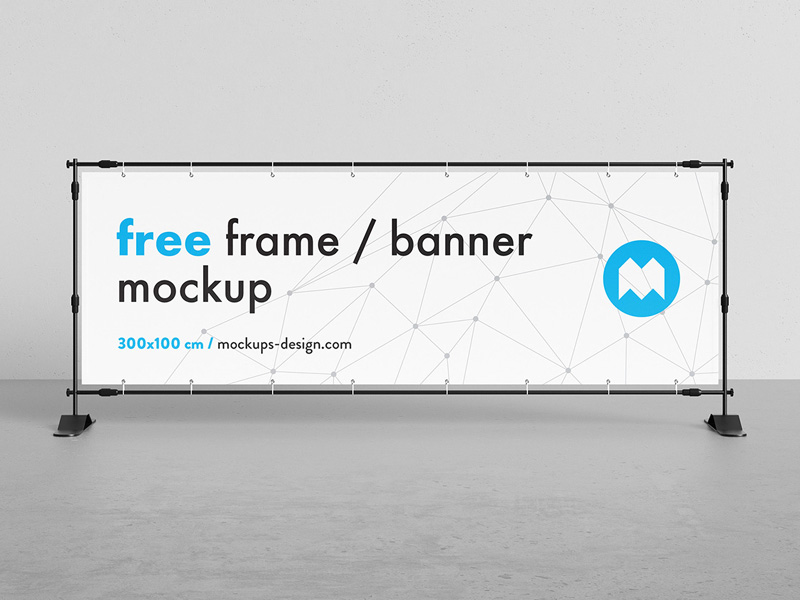 Banner Frame / Stand Mockup PSD Mockup