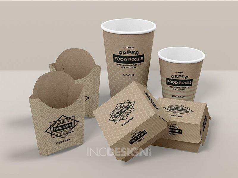 Download Fast Food Branding And Packaging Psd Mockup Mockupsq