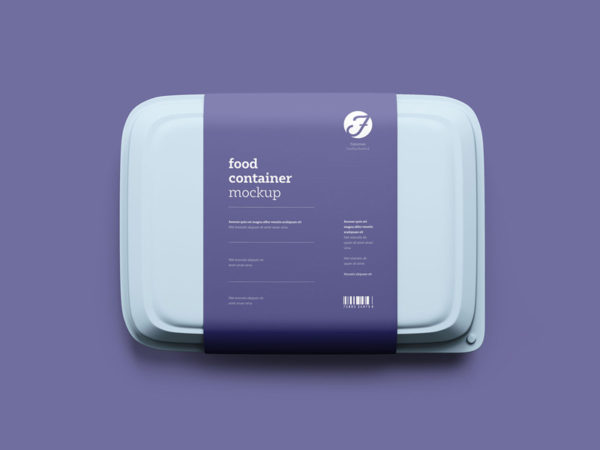 Food Container Psd Mockup