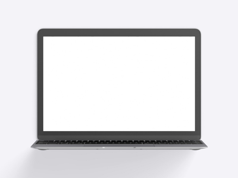 MacBook 2015 PSD Mockup