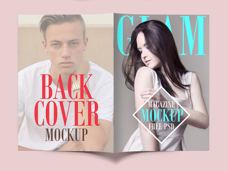 Opened Magazine Psd Mockup