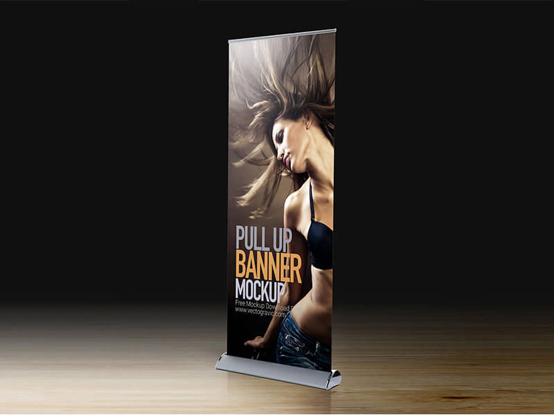 Rollup, Table & Popup Display Psd Mockup