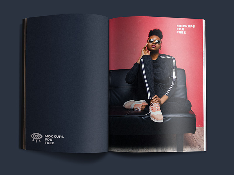 Download Open Magazine PSD Mockup | MockupsQ