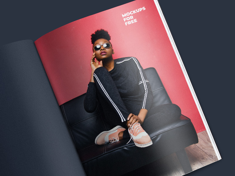 Open Magazine PSD Mockup