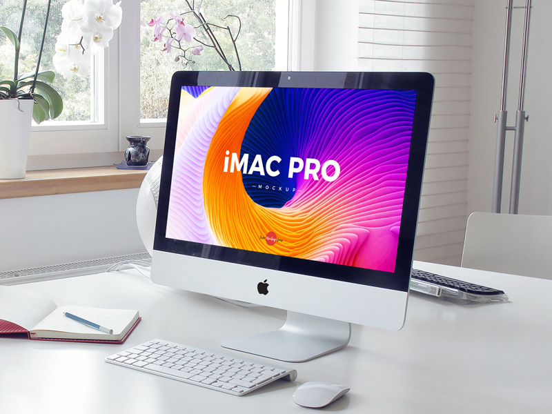 iMac Pro Interior PSD Mockup