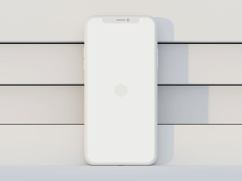 iPhone X Clay PSD Mockup