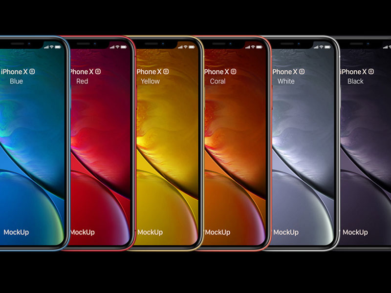 iPhone XR PSD Mockup