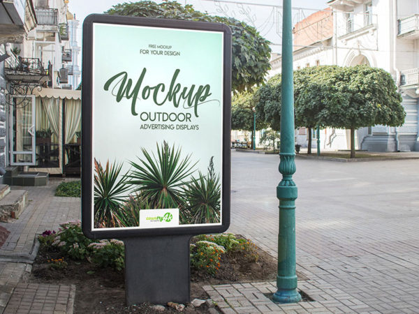 Outdoor Billboard Advertising PSD Mockup