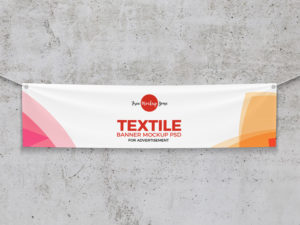 Download Outdoor Hanging Fabric Banner PSD Mockup | MockupsQ