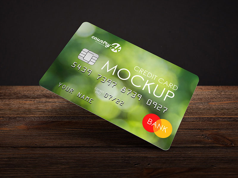 Credit Card PSD Mockup