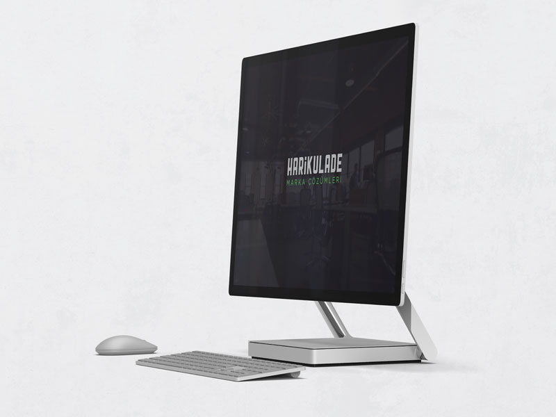 Microsoft Surface Studio PC PSD Mockup