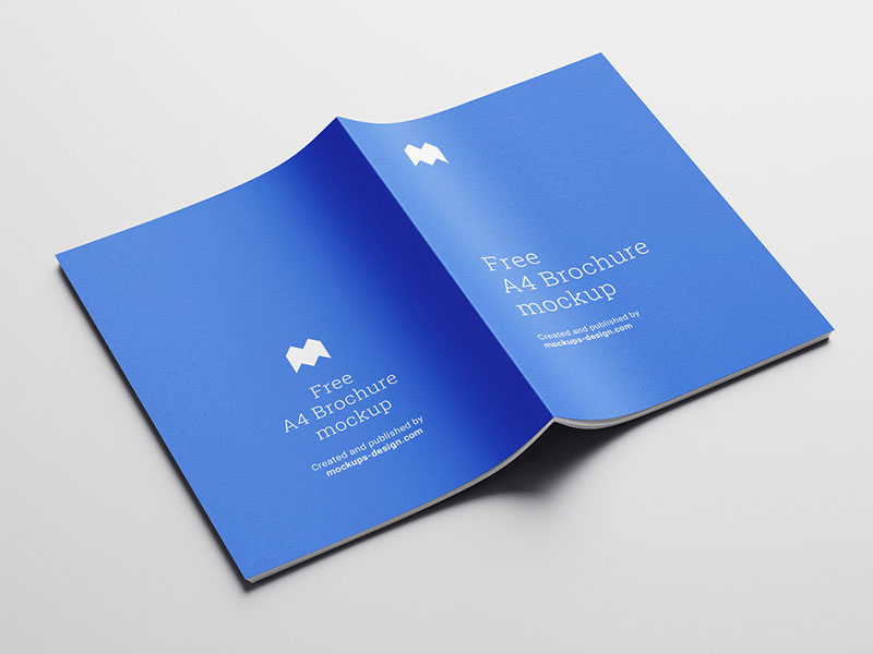 A4 Brochure PSD Mockup Set