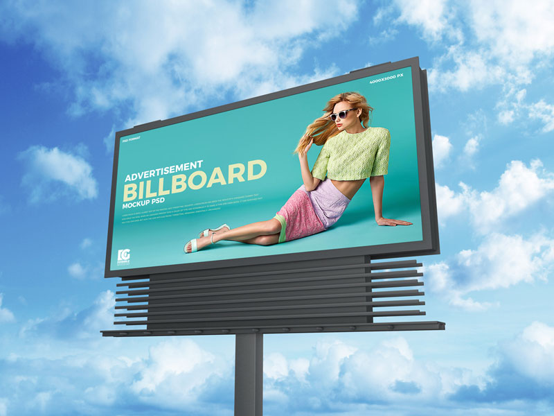 Advertisement Billboard PSD Mockup