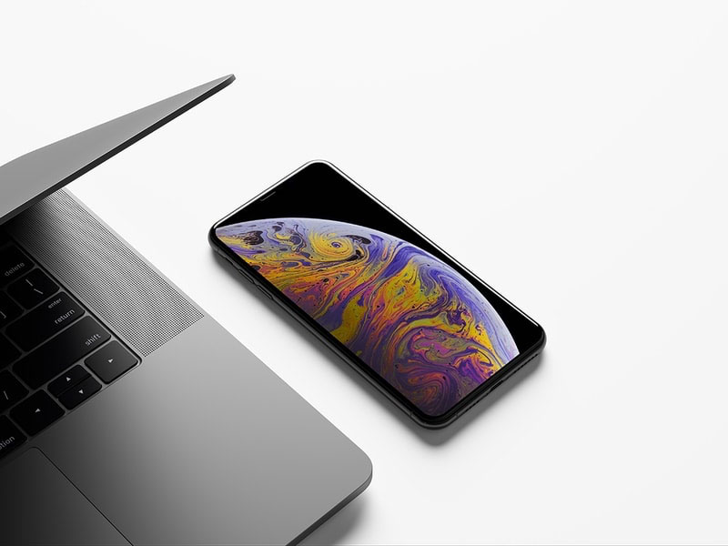 Apple iPhone XS Max PSD Mockup