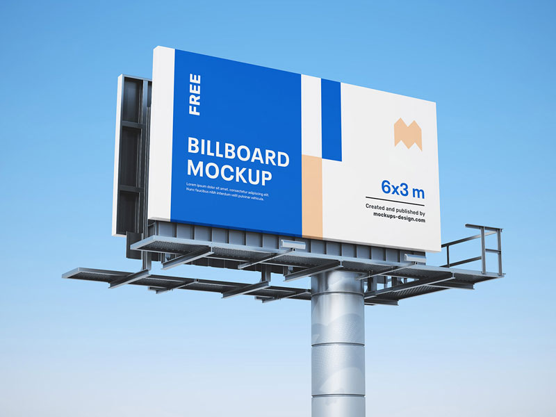 High Rise Billboard PSD Mockup