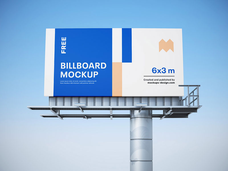 High Rise Billboard PSD Mockup