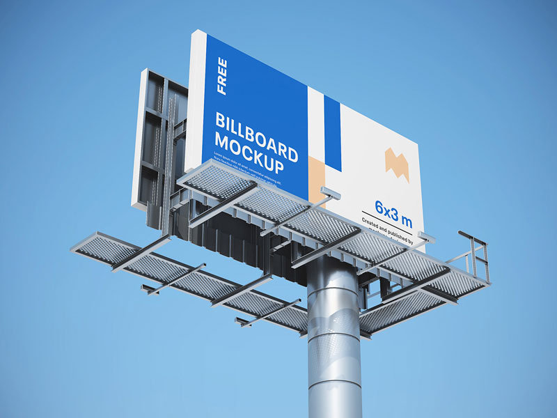 High Rise Billboard PSD Mockup