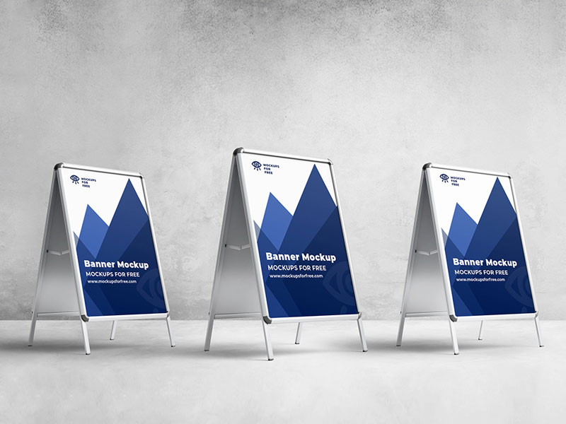 Stand Banner PSD Mockup