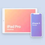 Clay iPhone & iPad Pro PSD Mockup