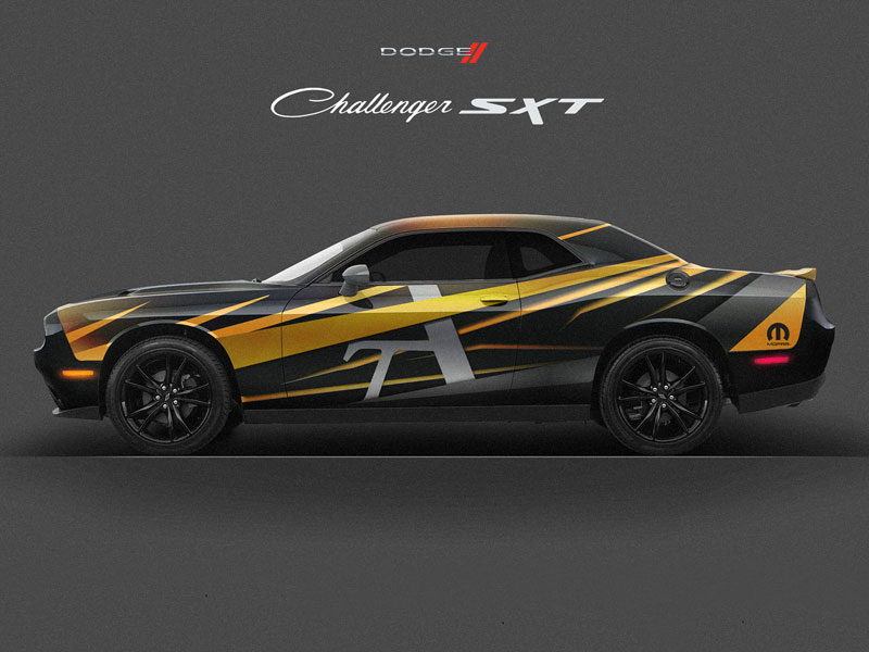 Dodge Challenger PSD Mockup