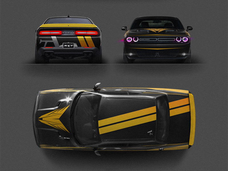 Dodge Challenger PSD Mockup