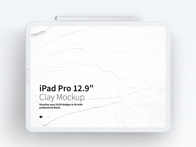 Download Ipad Pro 12 9 Clay Psd Mockup Mockupsq