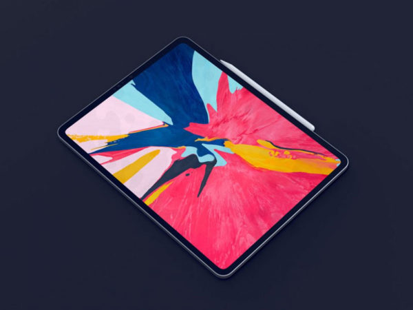 Isometric iPad Pro PSD Mockup | MockupsQ