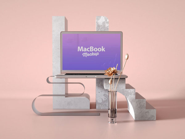 MacBook Pro Scene Mockup