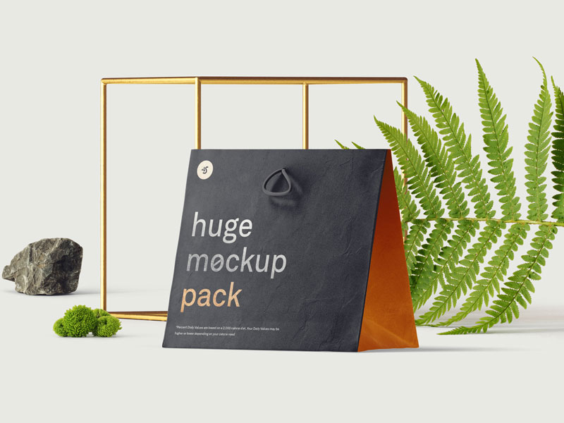 Download Paper Bag Scene PSD Mockup | MockupsQ