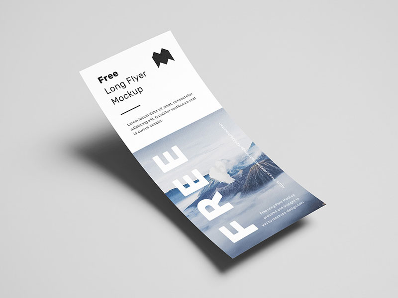 Long Flyer PSD Mockup