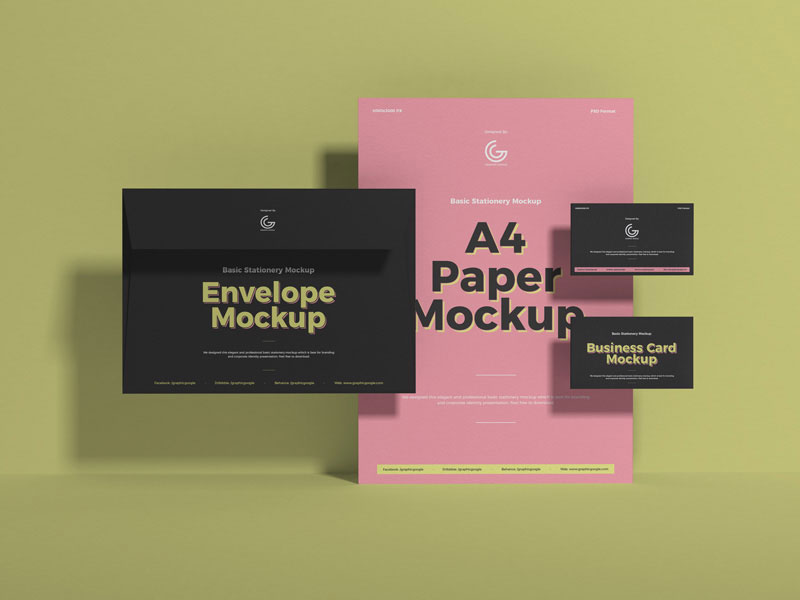 Brand Stationery PSD Mockup